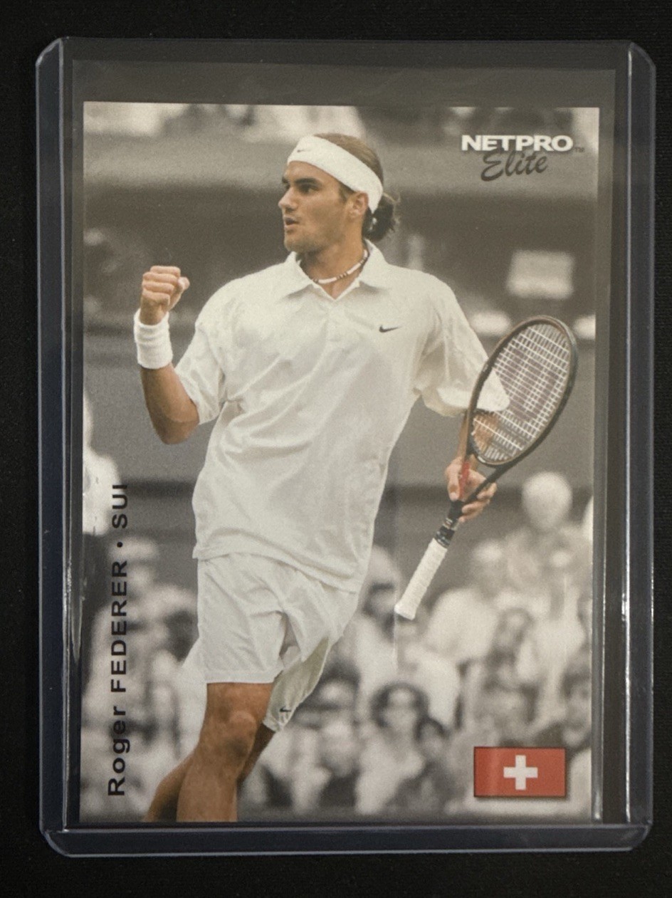 2003 NETPRO ROGER FEDERER RC ROOKIE ELITE EVENT STARTER EDITION WHITE SHIRT #S2 2003 NETPRO ROGER FEDERER RC ROOKIE ELITE EVENT STARTER EDITION WHITE SHIRT #S2
