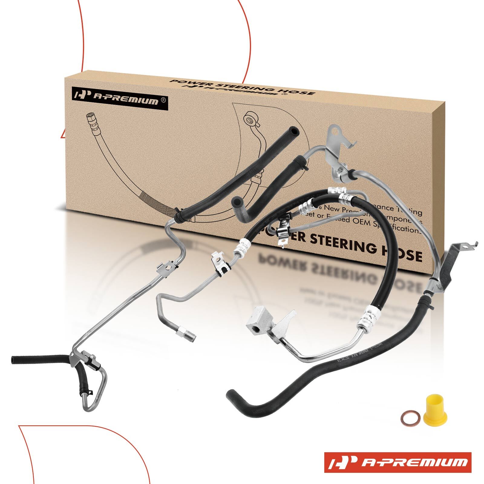 A-Premium 3x Power Steering Pressure & Return Line Hose for Toyota 4Runner Lexus
