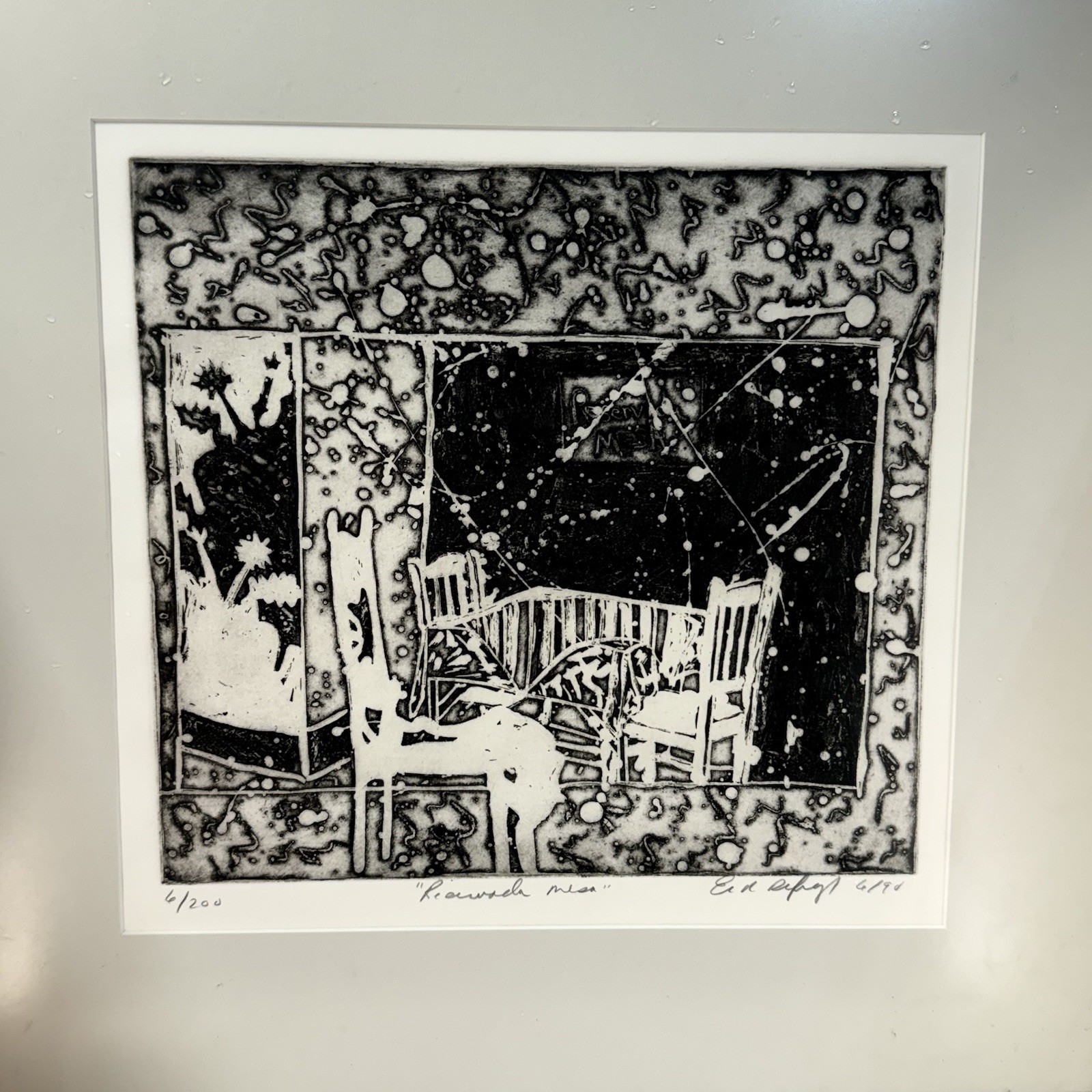 Elaine Defibaugh Reservado Mesa 1990 Signed Etching 6/200 Memorial Art Gallery