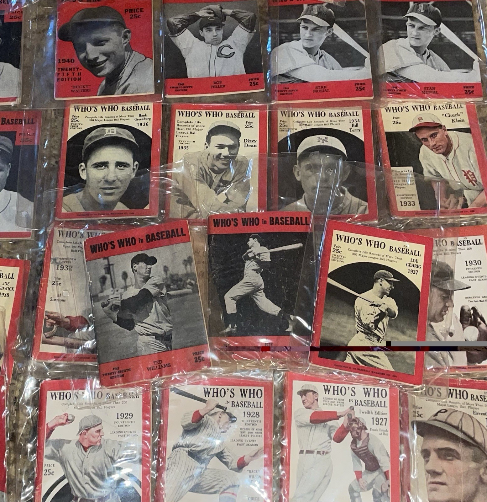 ⚾️VTG-1926-1953 “Who's Who In Baseball” Magazine Run - 31 Book Lot GEHRIG MUSIAL