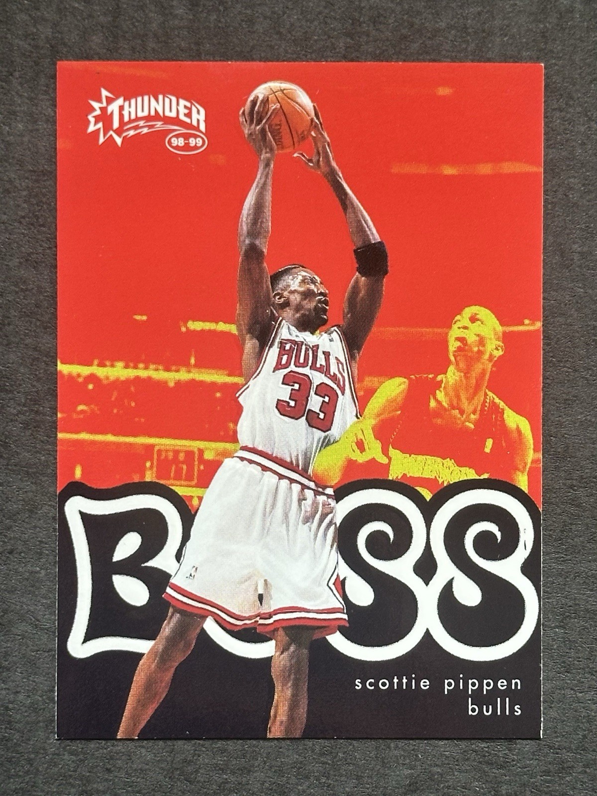 1998-99 SkyBox Thunder Scottie Pippen Boss #15 of 20 B Insert Chicago Bulls
