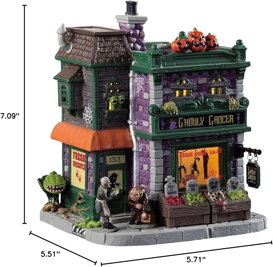 LEMAX Spooky Town Ghouly Grocer #95458