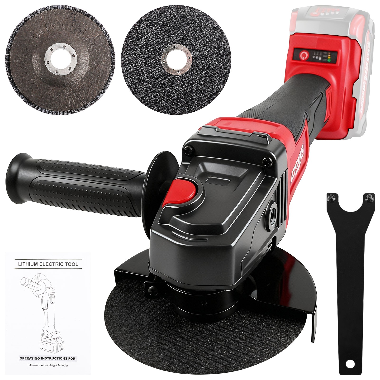 For Milwaukee M18 Battery Cordless 4-1/2