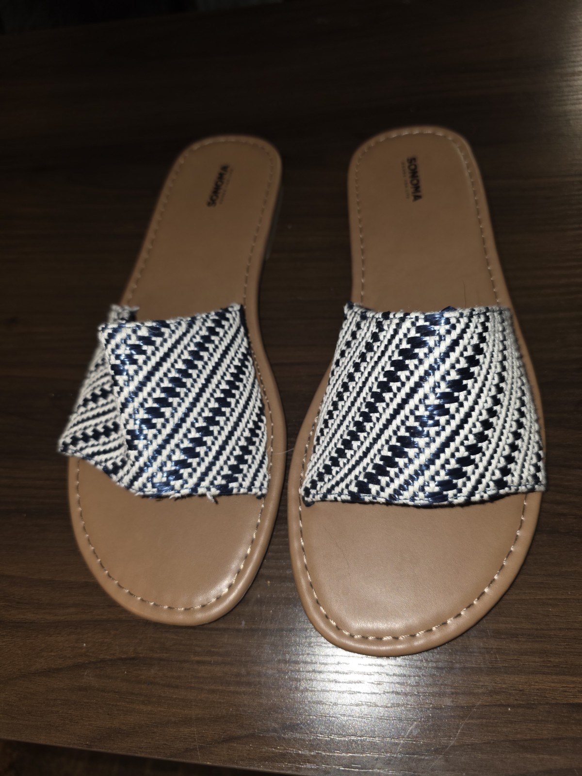 Women\'s Sonoma Sandals Jovina Blue Kohls Size 10M 