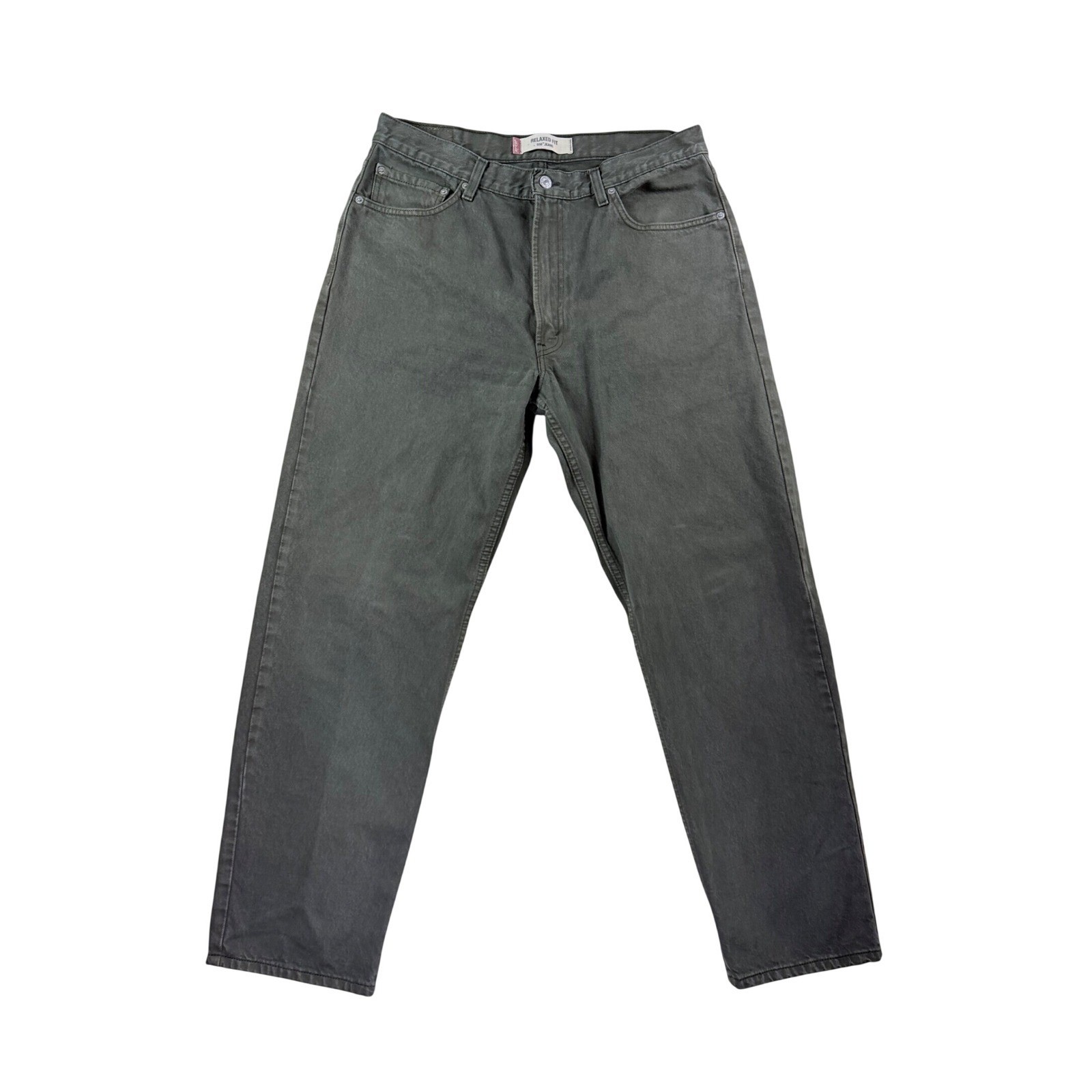 Levi\'s 550 Relaxed Fit Jeans Mens 36x32 Green Vintage 2003 Denim Pants