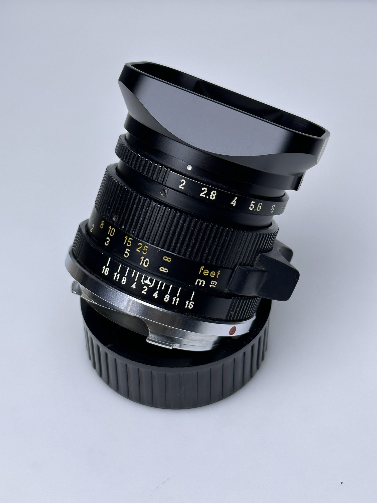 Leica Summicron-M 50/2 V123 April dental gall rigid dr metal square hood Leica Summicron-M 50/2 V123 April dental gall rigid dr metal square hood
