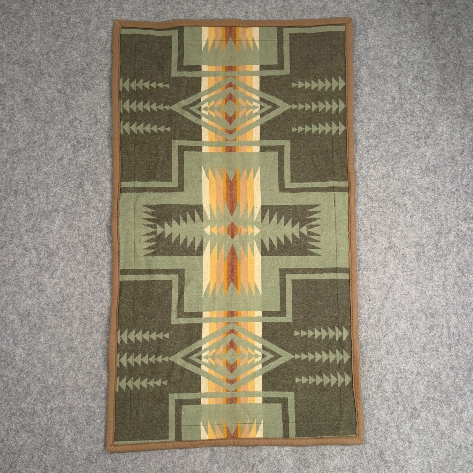 Pendleton Vintage Sage Green Aztec Harding Wool Wall Hanging Tapestry Pendleton Vintage Sage Green Aztec Harding Wool Wall Hanging Tapestry