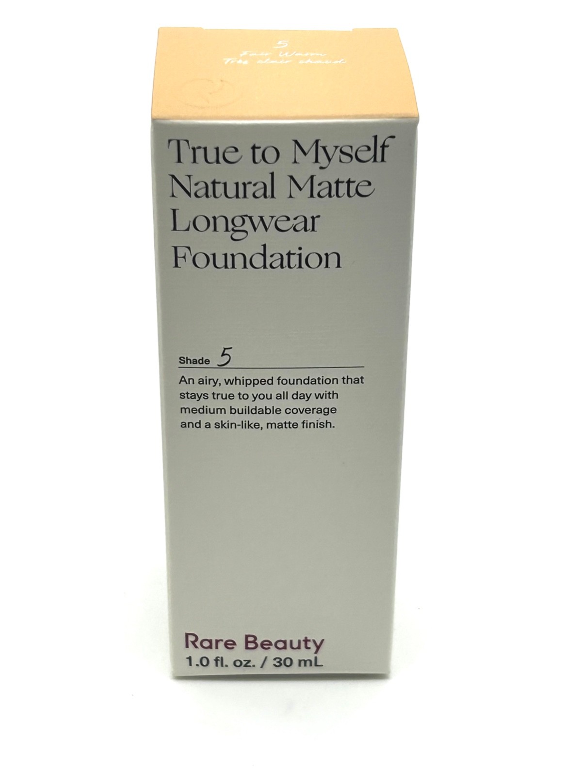 RARE BEAUTY True To Myself Natural Matt Longwear Foundation Shade 5 1oz