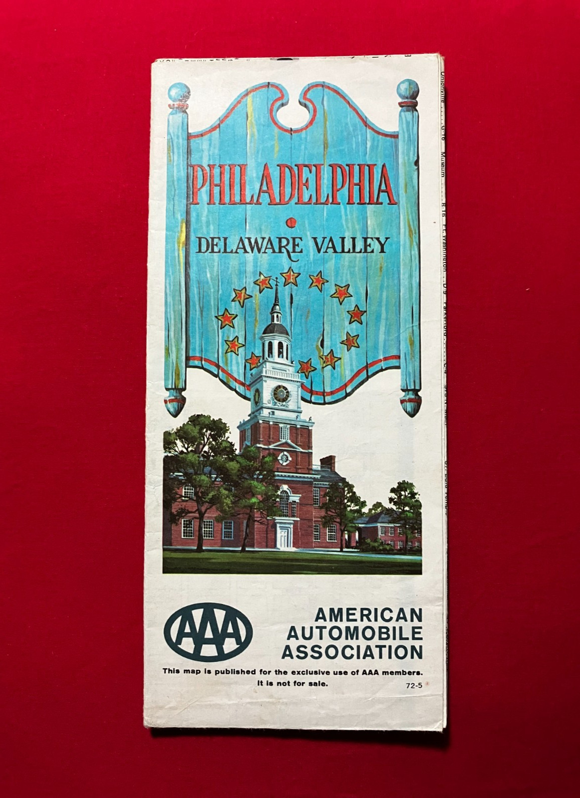 Vtg 1972 Philadelphia-Delaware Valley AAA Map Vtg 1972 Philadelphia-Delaware Valley AAA Map