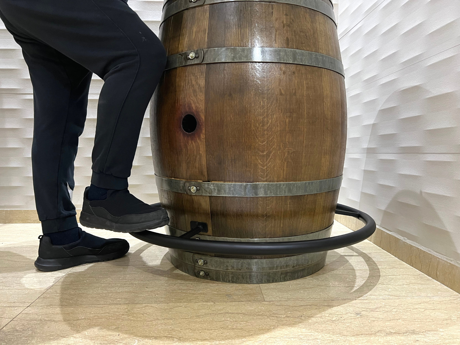 Barrel Foot Rail (Wine, Whiskey, Bourbon) Barrel Foot Rail (Wine, Whiskey, Bourbon)