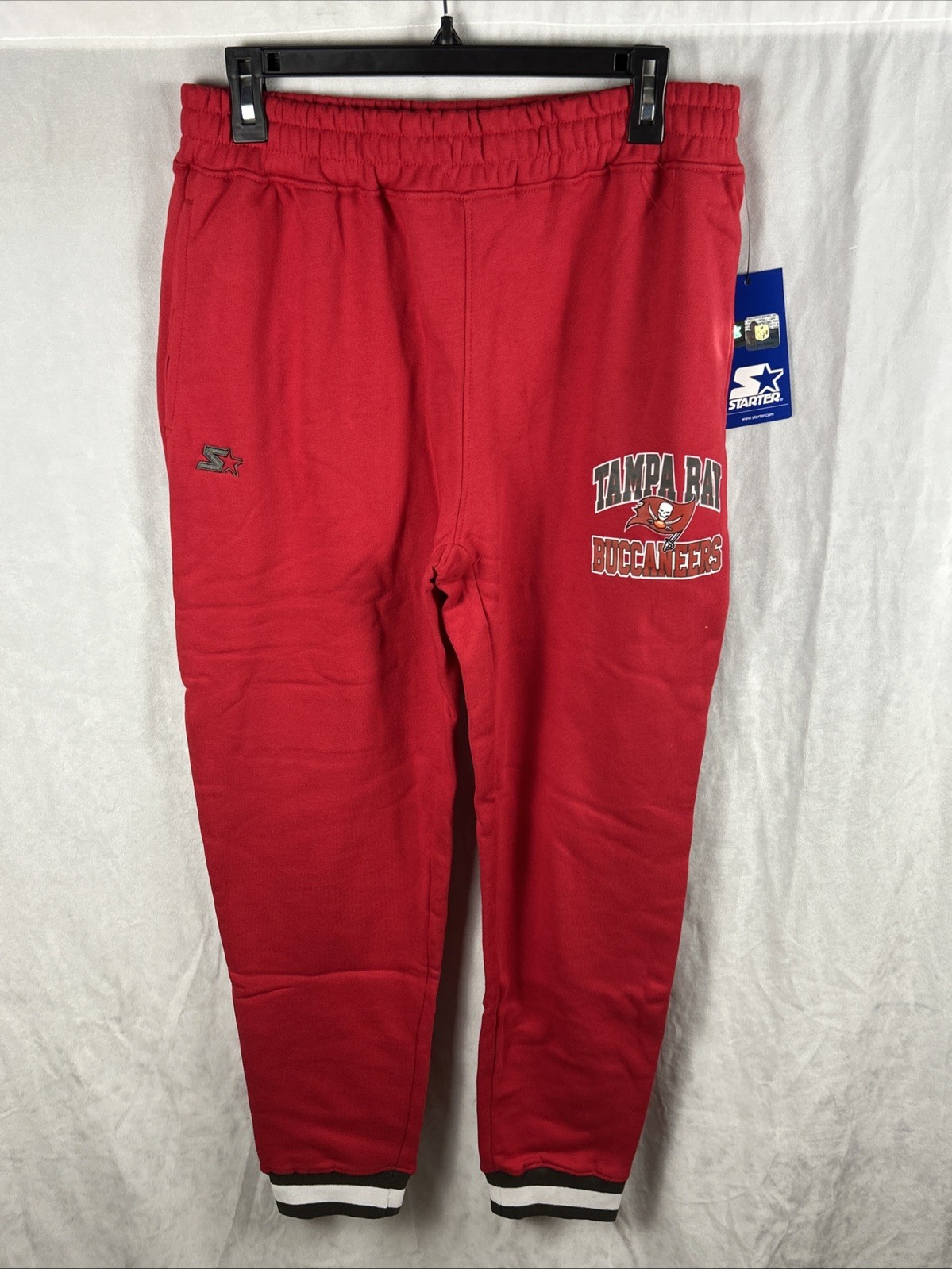 NWT Starter Tampa Bay Buccaneers Men’s Red Sweatpants Size Medium