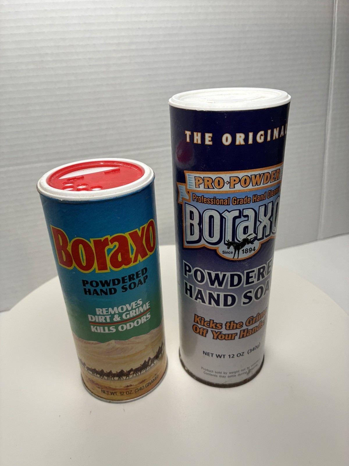 Boraxo Vintage Powdered Hand Soap Used Open Container | 2 bottles both 97%+full Boraxo Vintage Powdered Hand Soap Used Open Container | 2 bottles both 97%+full