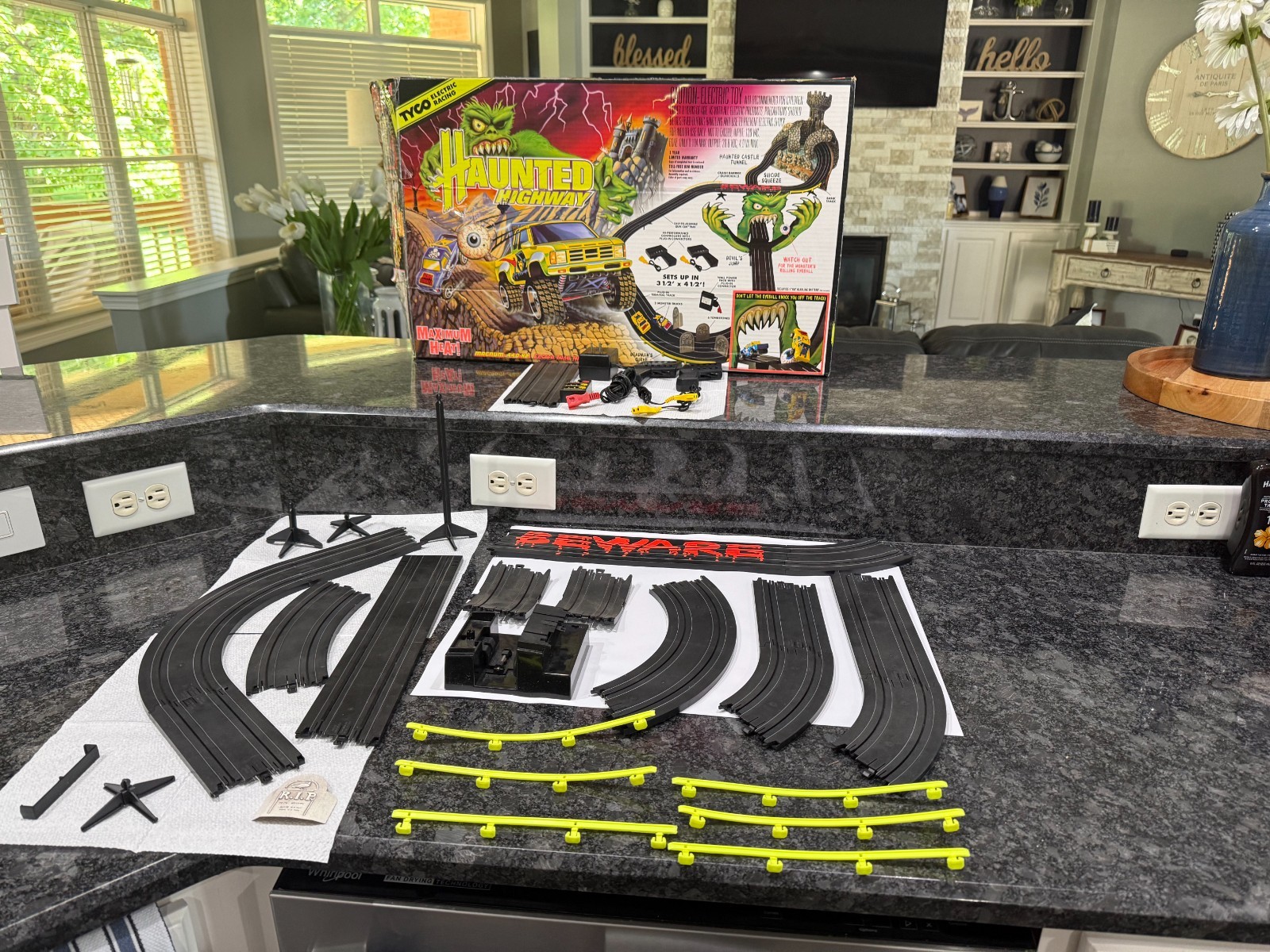 1995 Tyco Haunted Highway Incomplete Slot Car Set Toys R Us Price Sticker 1995 Tyco Haunted Highway Incomplete Slot Car Set Toys R Us Price Sticker