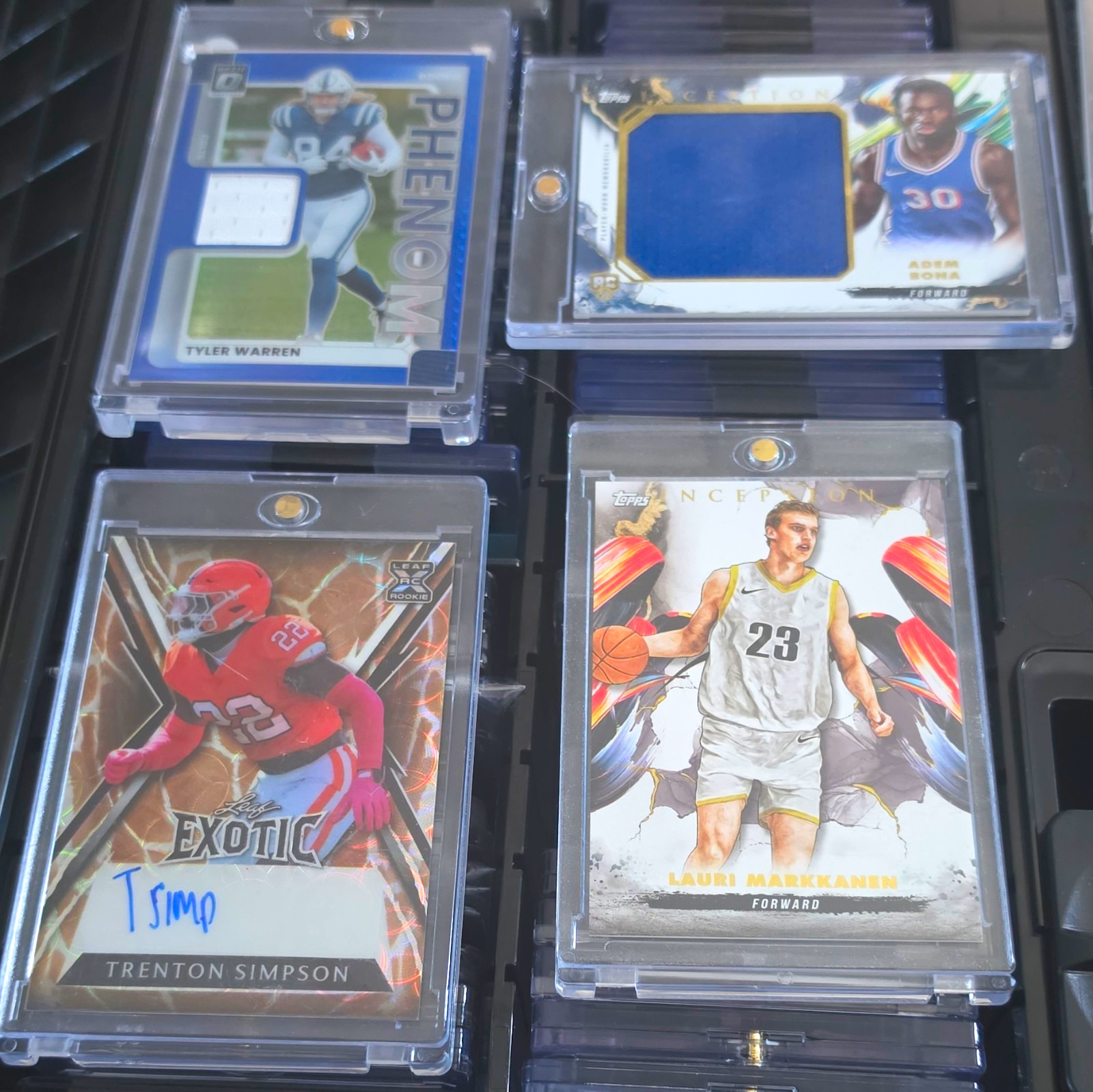 Topps 2024-25 Inception Relic & Rookie Lot (3) Markkanen Bona + Leaf Auto Topps 2024-25 Inception Relic & Rookie Lot (3) Markkanen Bona + Leaf Auto