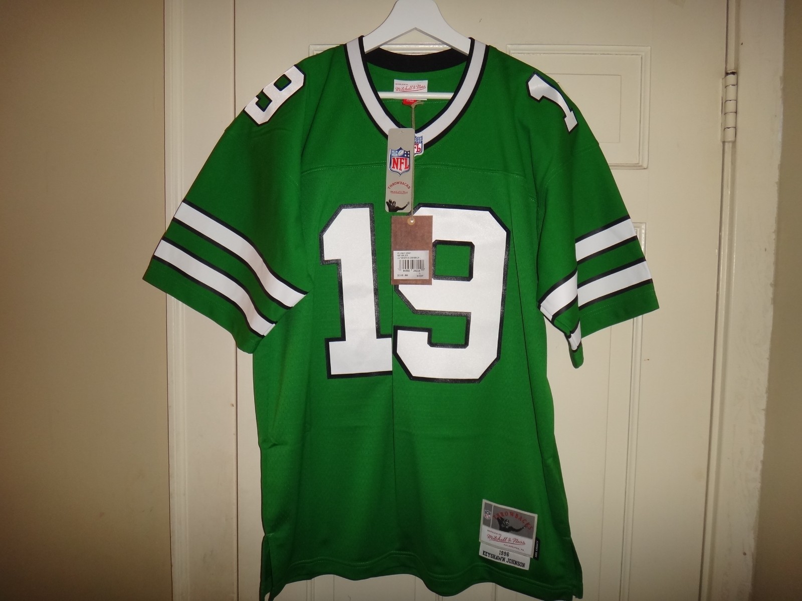 Men\'s Keyshawn Johnson 1996 Mitchell & Ness NY Jets Throwback Jersey NWT