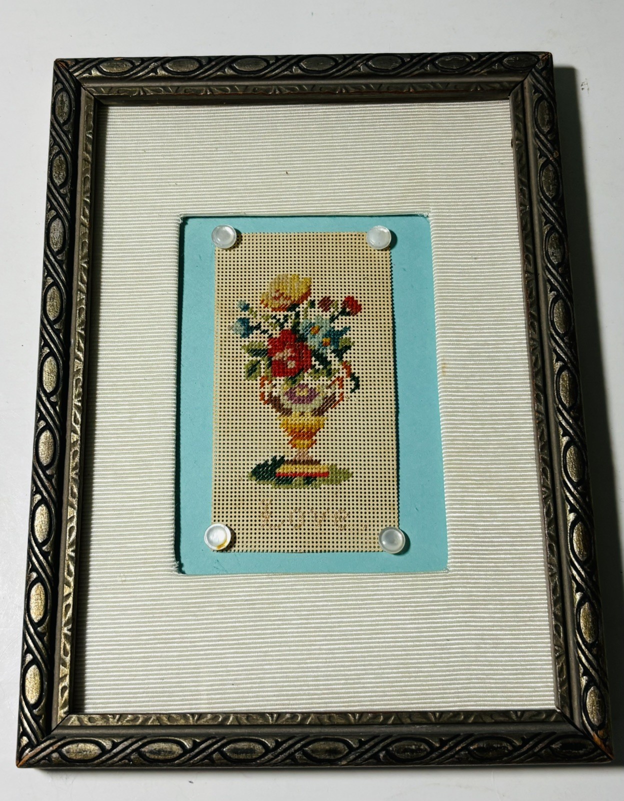 Antique German Paper Punch Embroidery \
