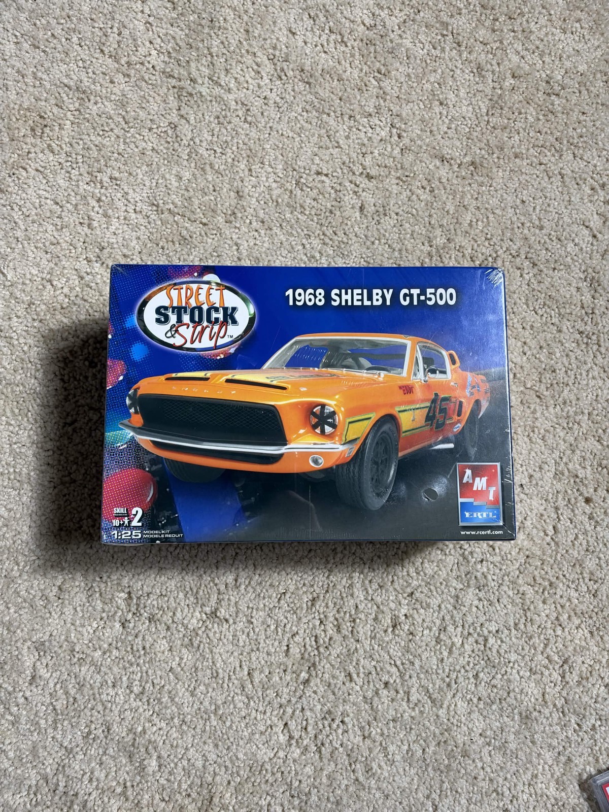 AMT ERTL 1968 Shelby GT-500 38536 Ford Model Car Kit 1:25 Factory Sealed