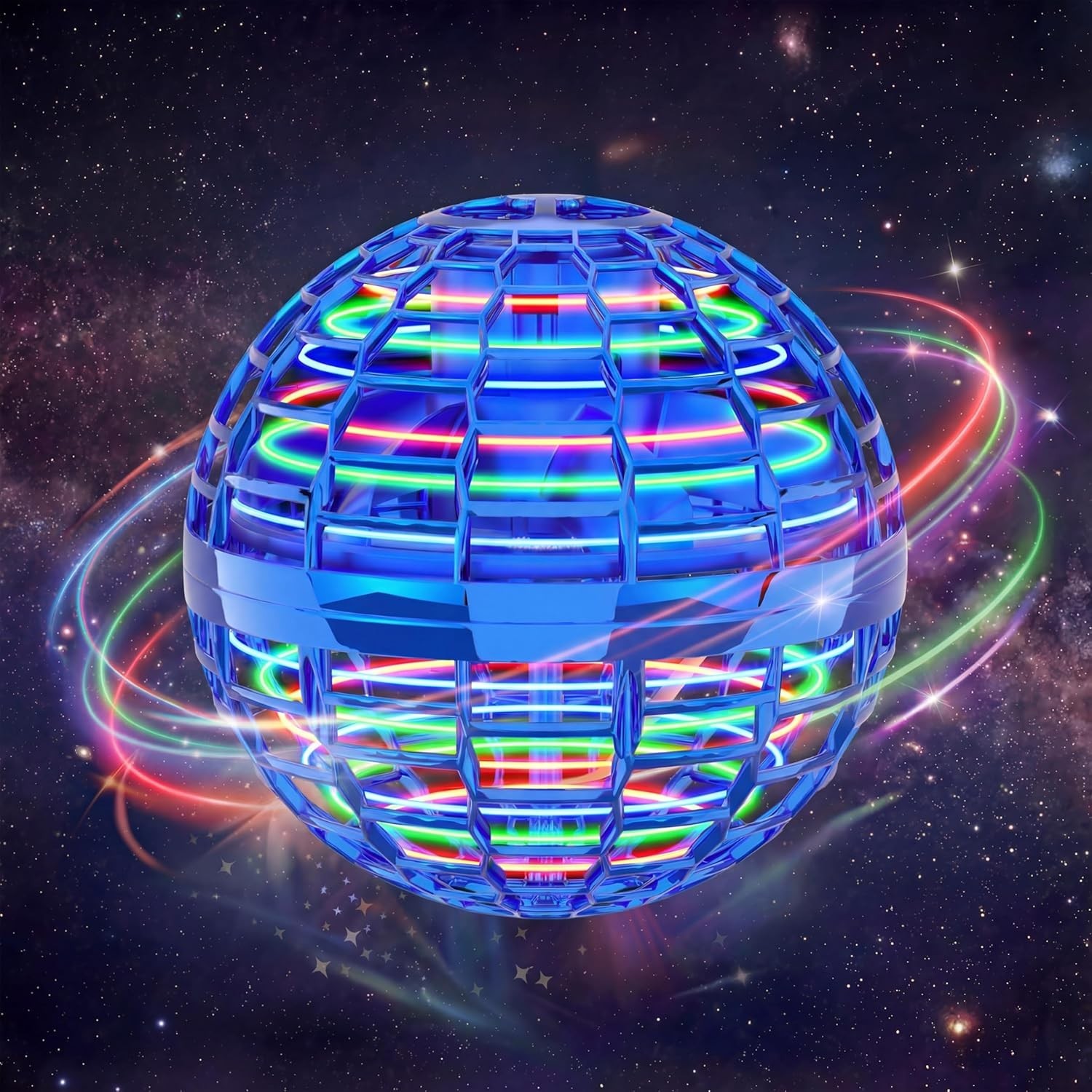 2 Units of Globe Aircraft Orb W/LED Lights Hover Spin Flying Toy Rechargeable 2 Units of Globe Aircraft Orb W/LED Lights Hover Spin Flying Toy Rechargeable