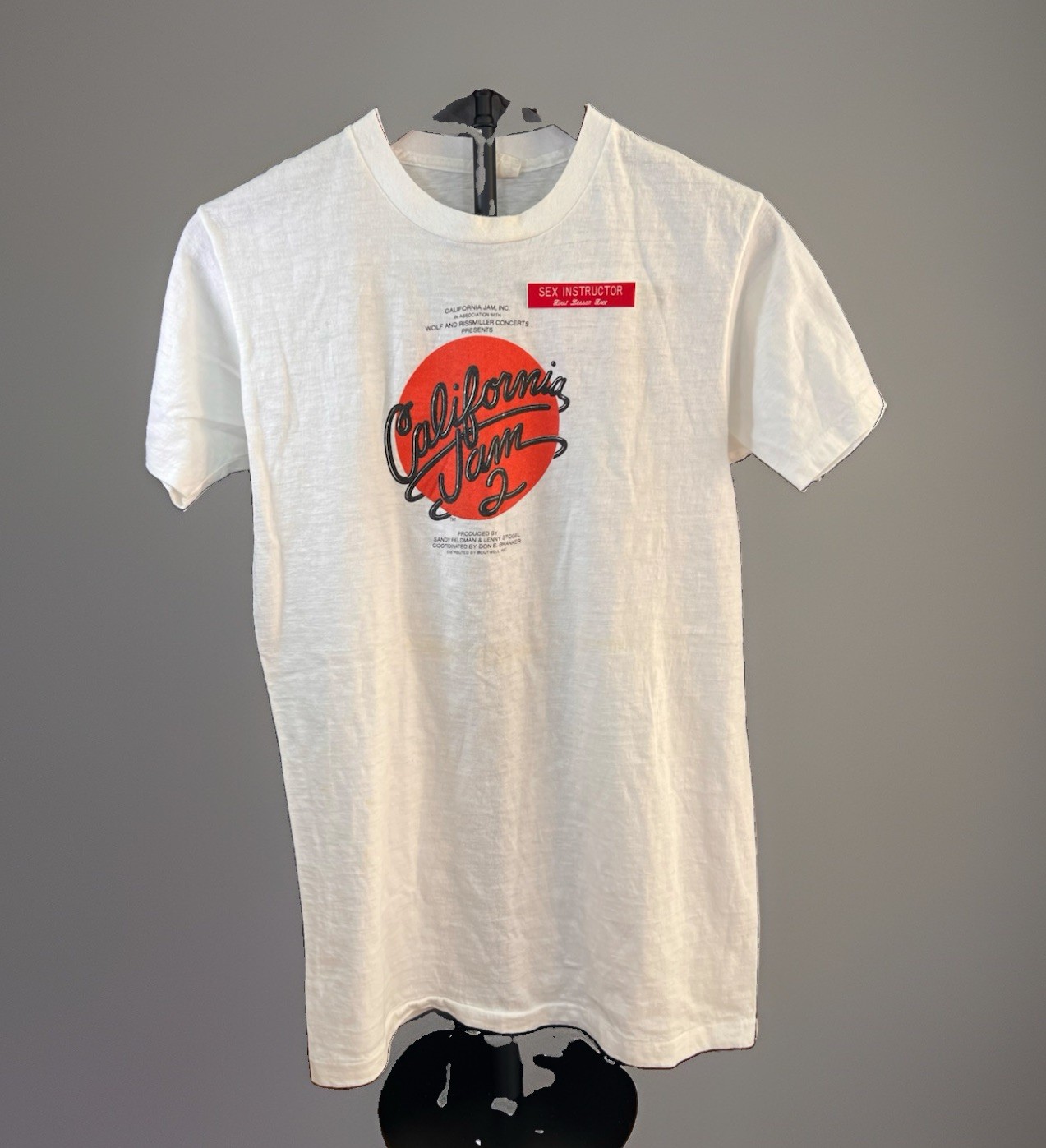 VTG 1978 California Jam II T Shirt Stage Crew Rare Aerosmith Fruit of the Loom L