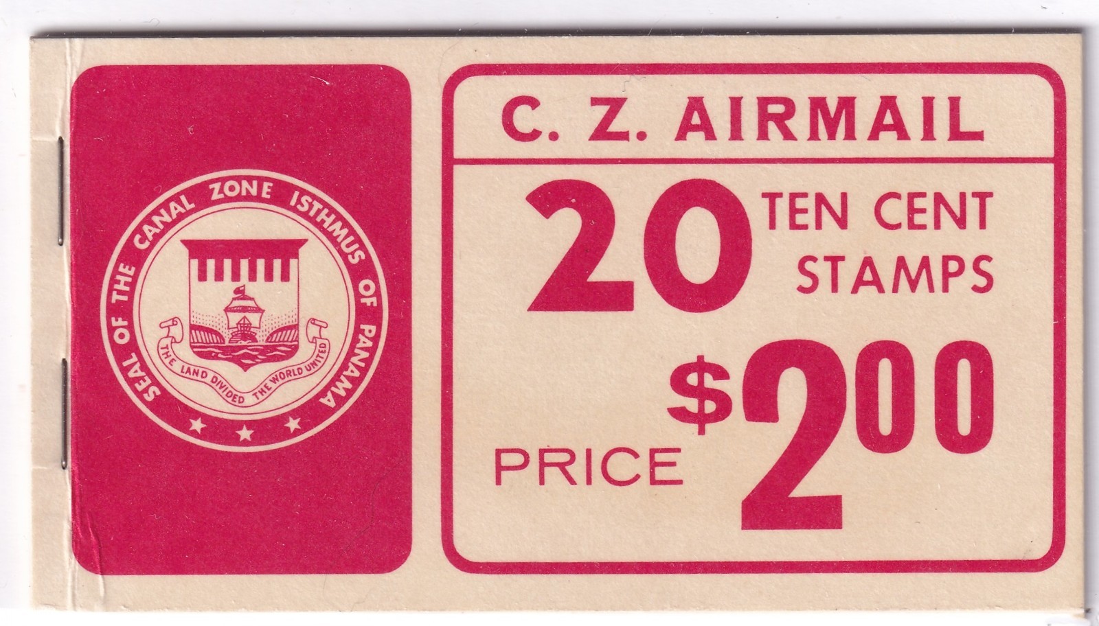 MATT\'S STAMPS US SCOTT #C48a CANAL ZONE 10-CENT BOOKLET, COMPLETE, MNH