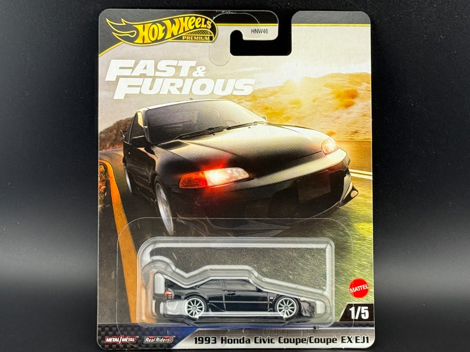 Hot Wheels 1993 Honda Civic Coupe EX EJ1 HNW46-M JBL90 1/64