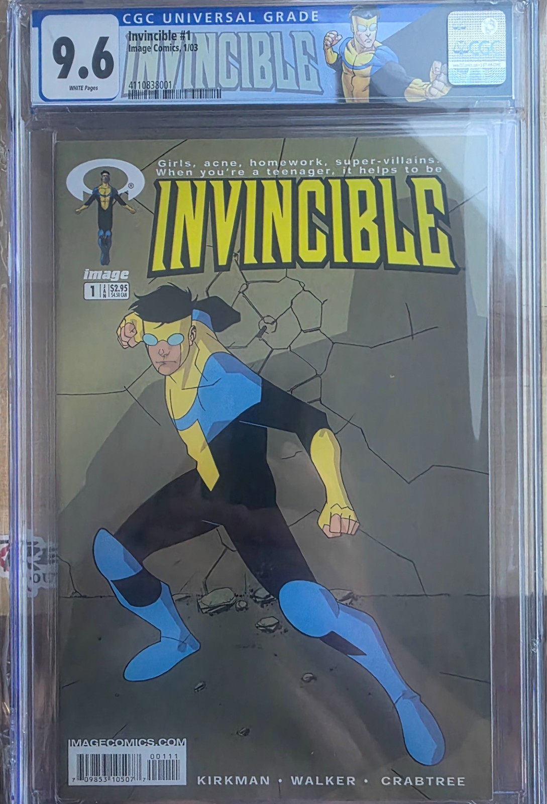 Invincible #1 (2003) CGC 9.6 First Print Kirkman Image Comics
