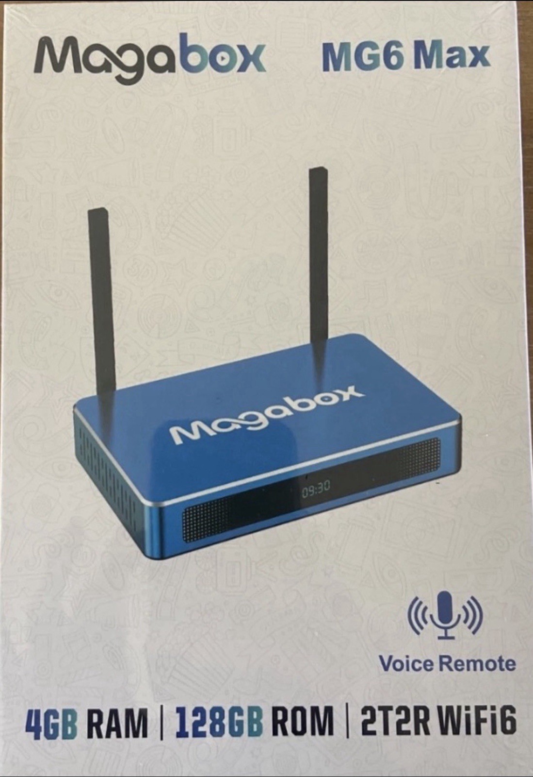 Newest version 2026 Magabox MG6 MAX Box 4GB + 128GB Voice Command Remote Newest version 2026 Magabox MG6 MAX Box 4GB + 128GB Voice Command Remote