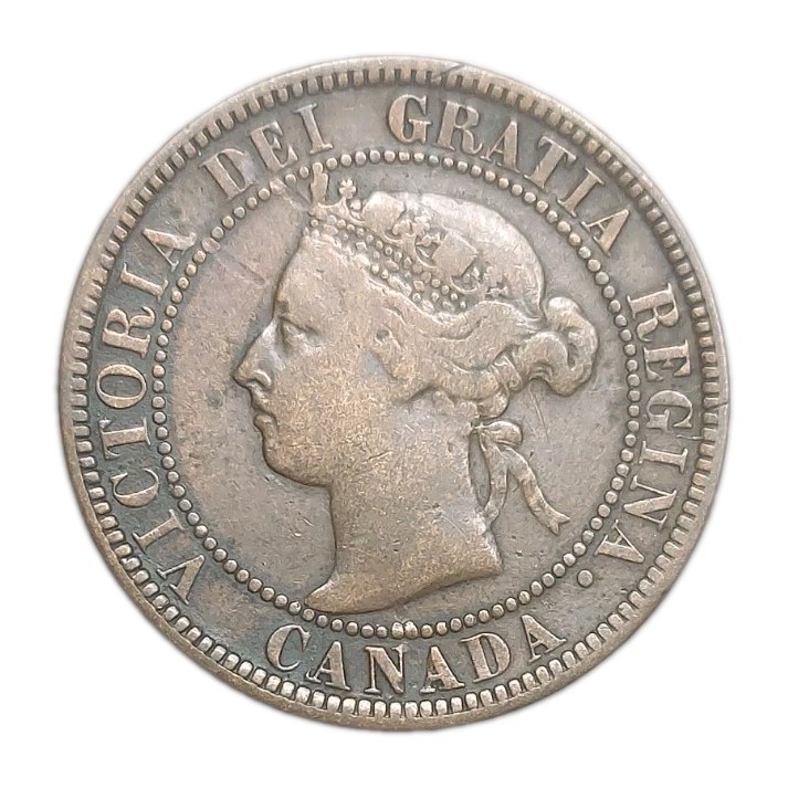 1893 Canada Large Cent Coin Queen Victoria KM 7 1893 Canada Large Cent Coin Queen Victoria KM 7