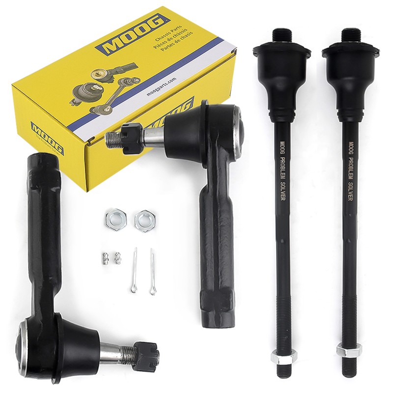 4PCS MOOG Front Inner Outer Tie Rods for Silverado Suburban Sierra Tahoe Yukon 4PCS MOOG Front Inner Outer Tie Rods for Silverado Suburban Sierra Tahoe Yukon