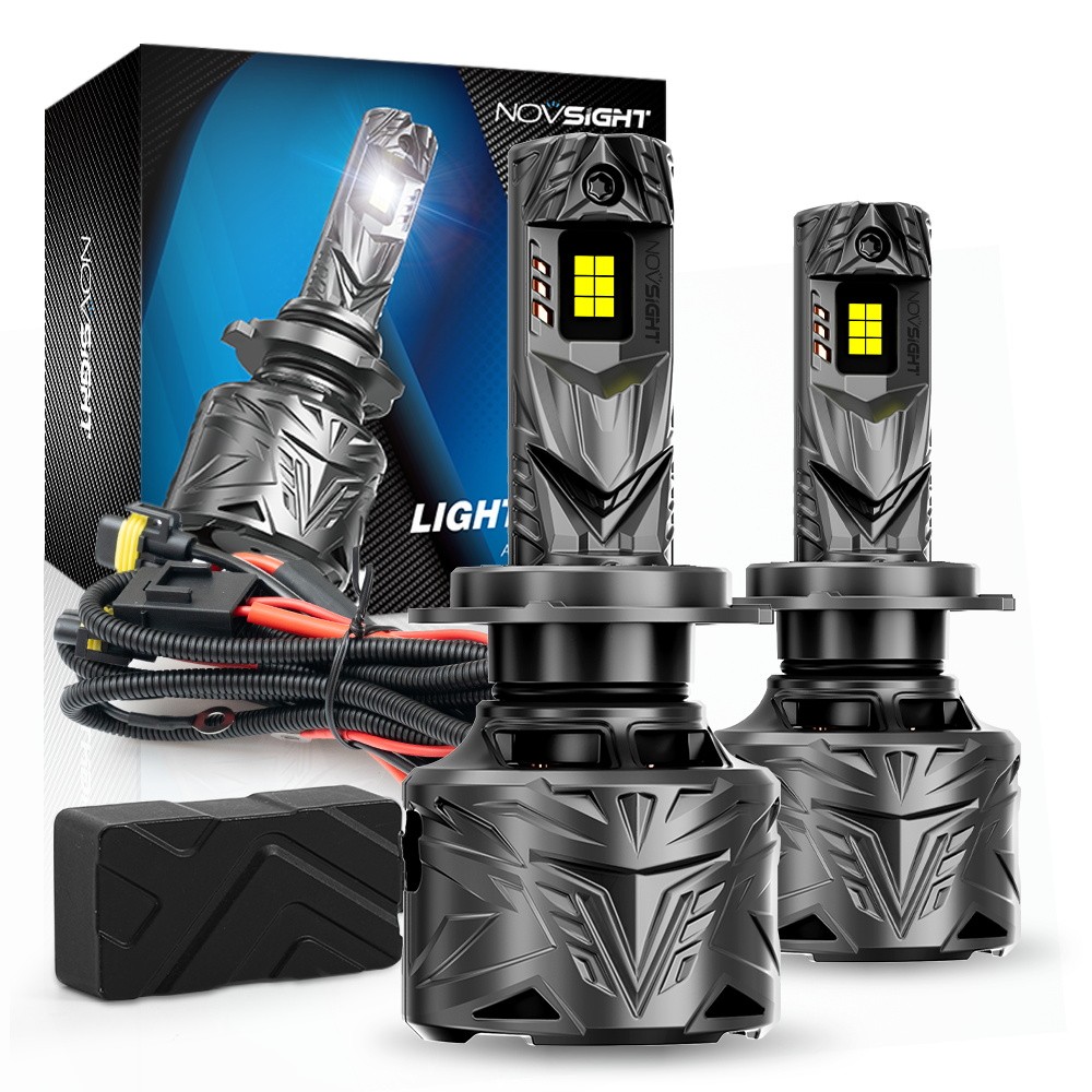 NOVSIGHT H7 LED Headlight Bulbs Bright Lamp 6500K 240W 50000LM Canbus Error Free