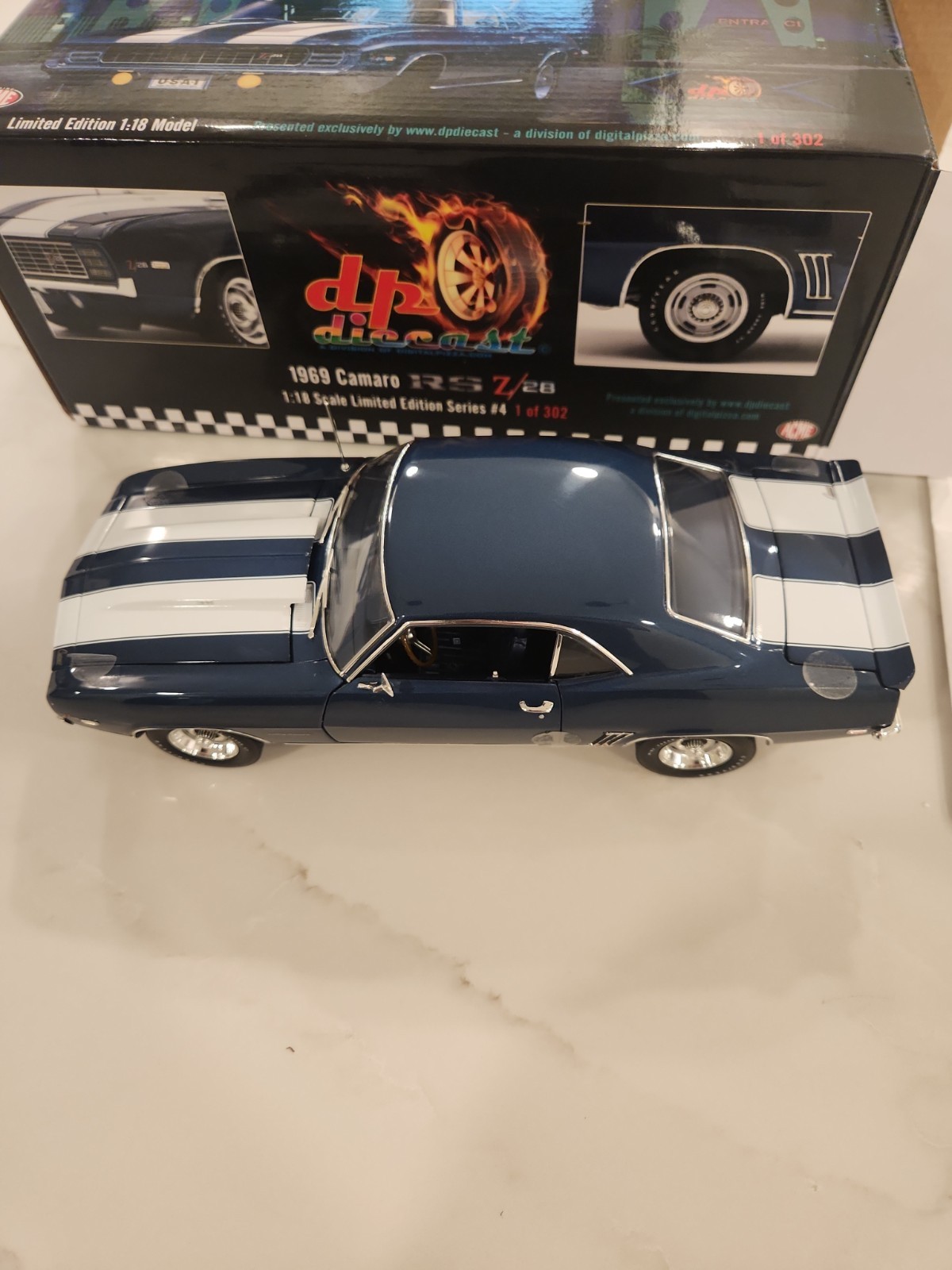 Acme 1/18 1969 Camaro RS Z/28 Dusk Blue 1 Of 302 Acme 1/18 1969 Camaro RS Z/28 Dusk Blue 1 Of 302