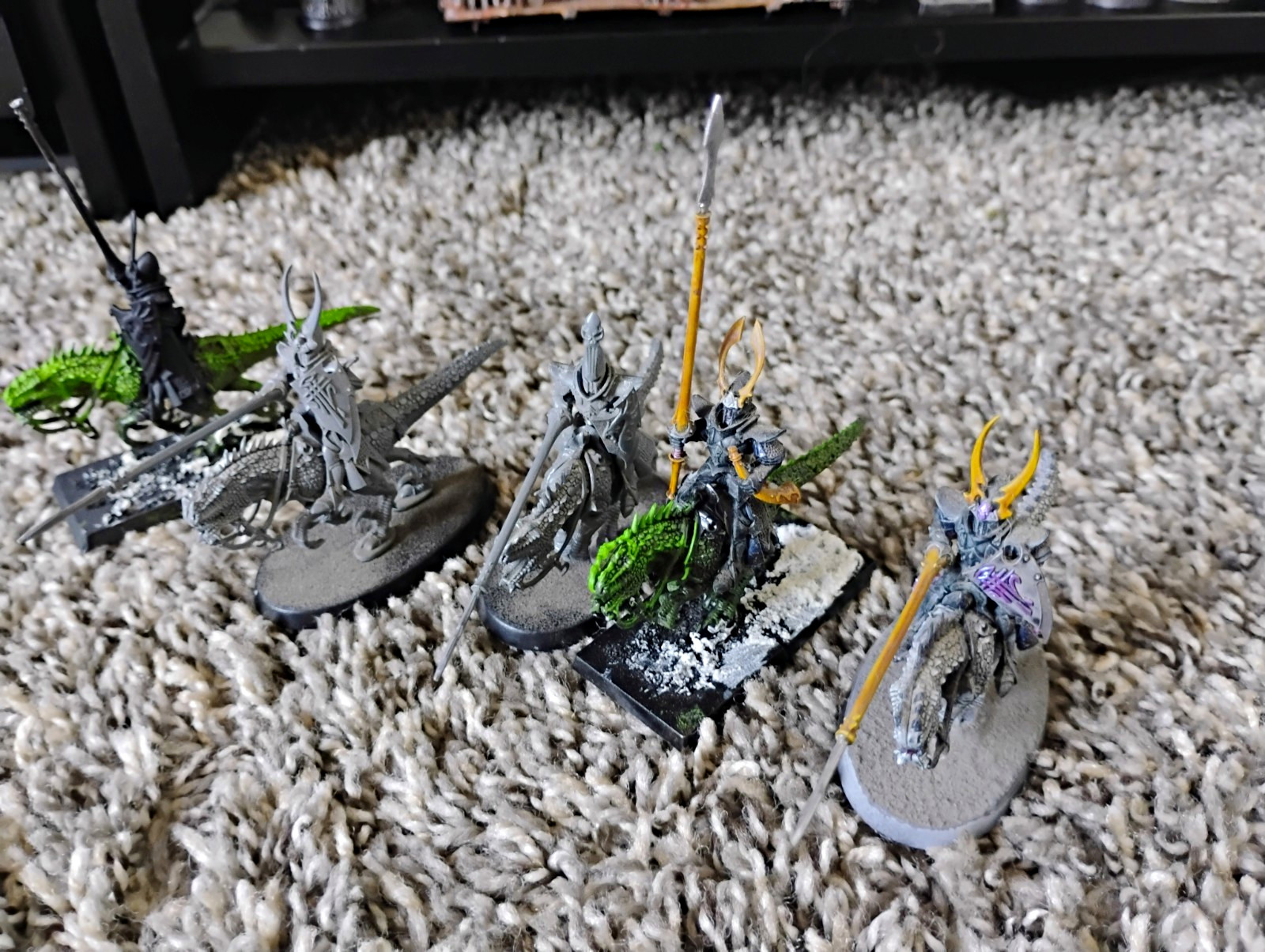 Games Workshop Warhammer Old world Dark Elf Cold Ones Games Workshop Warhammer Old world Dark Elf Cold Ones