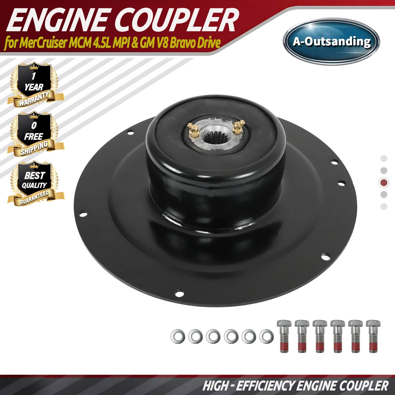 Engine Coupler For Mercruiser GM 4.5L-V8 with Bravo drive 8M0098795 861523A9