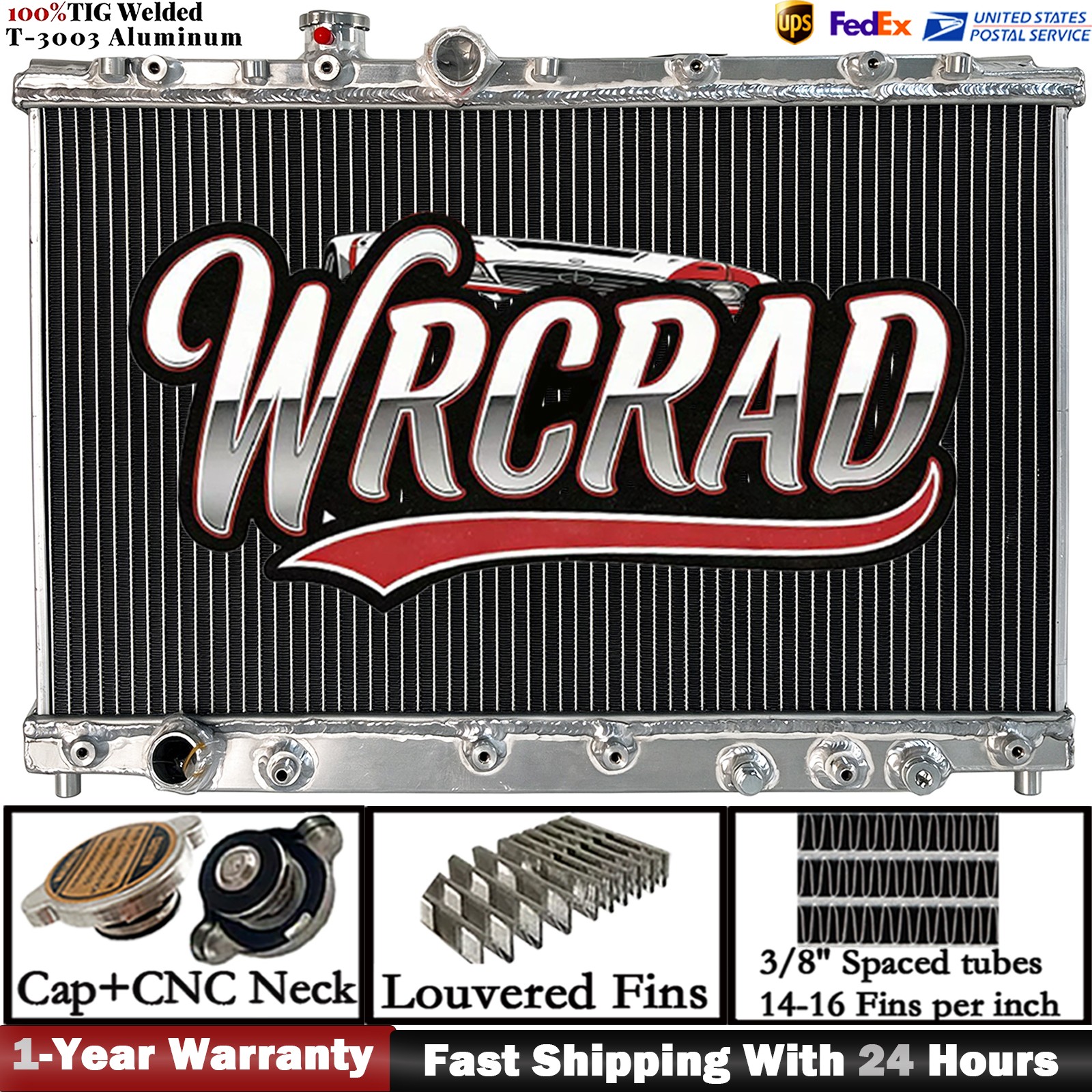 Aluminum Radiator Fit 1998-2006 Toyota Altezza LEXUS IS200 AT/MT 1999 2000 2Row