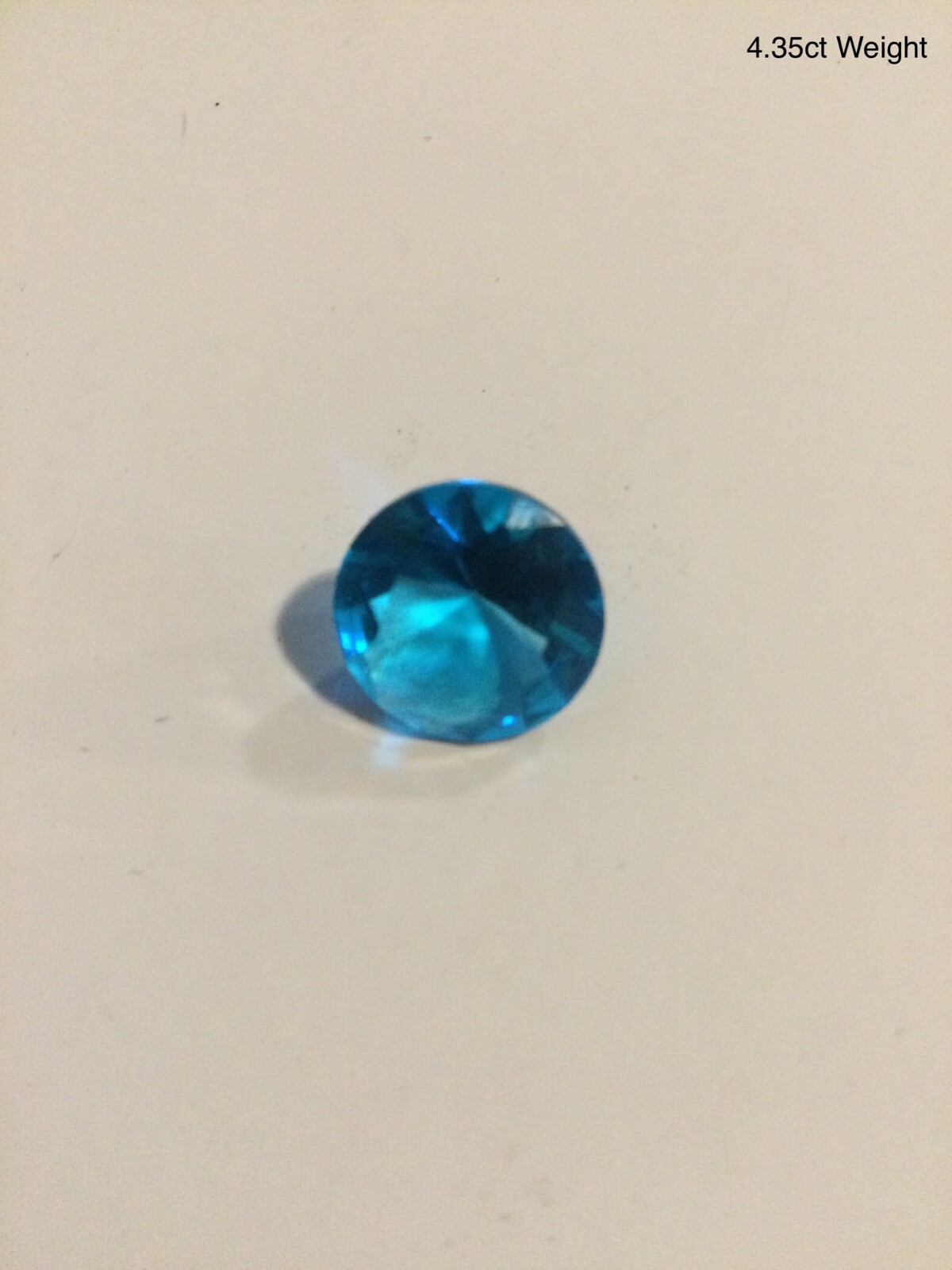 Ocean Blue Sapphire, Round Cut, 10mm, 4.35 Carat, Loupe Clean Rare Gemstone 