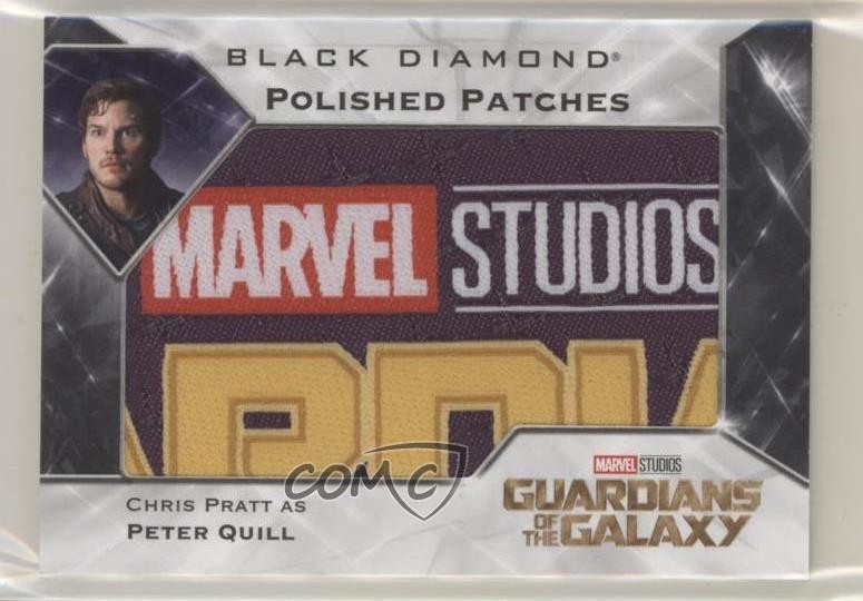 2021 Marvel Black Diamond Polished Puzzles Chris Pratt Star-Lord Patch 2d8