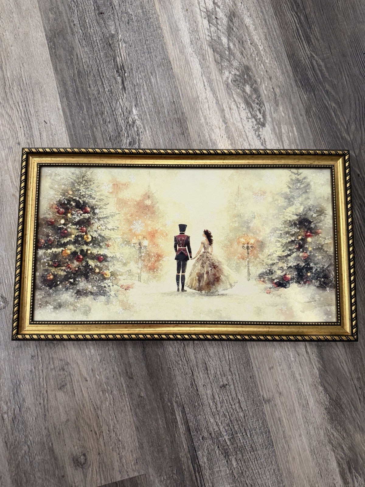 Hobby Lobby Nutcracker Ballerina Holding Hands Wood Wall Decor Christmas 11 X 19