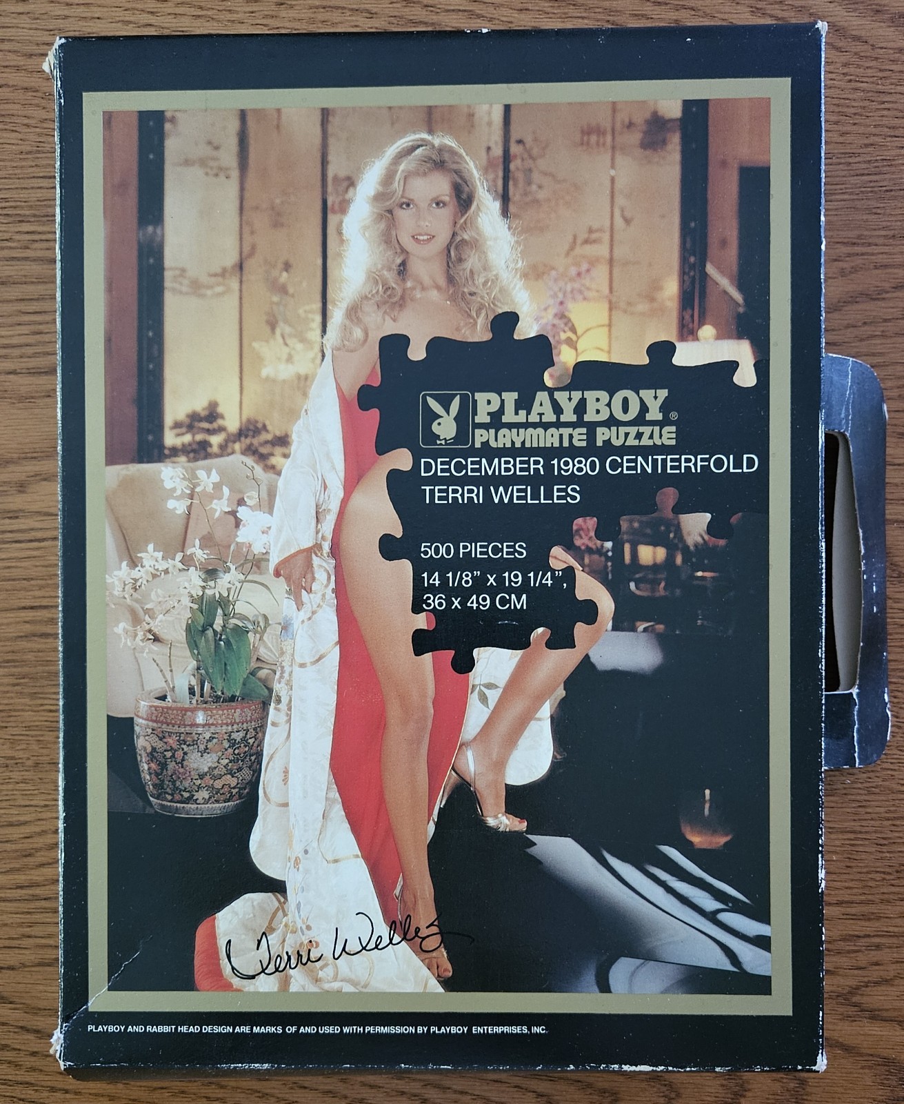 Vintage Playboy Playmate Puzzle Dec 1980 Terri Welles Suitcase Complete SEE PICS