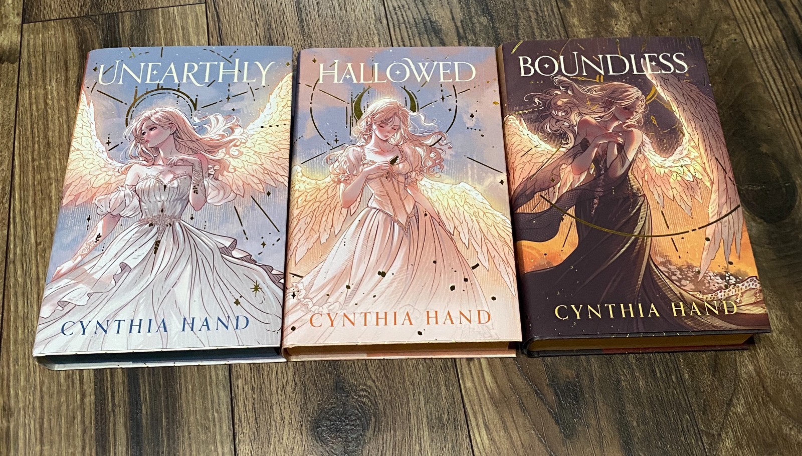 Fairyloot Unearthly Trilogy Boundless Hallowed Cynthia Hand Sprayed Edges Signed