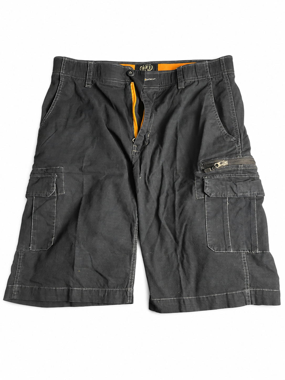 WearFirst Men’s Cargo Shorts Size 34 Black Ripstop Stretch Utility Pockets WearFirst Men’s Cargo Shorts Size 34 Black Ripstop Stretch Utility Pockets