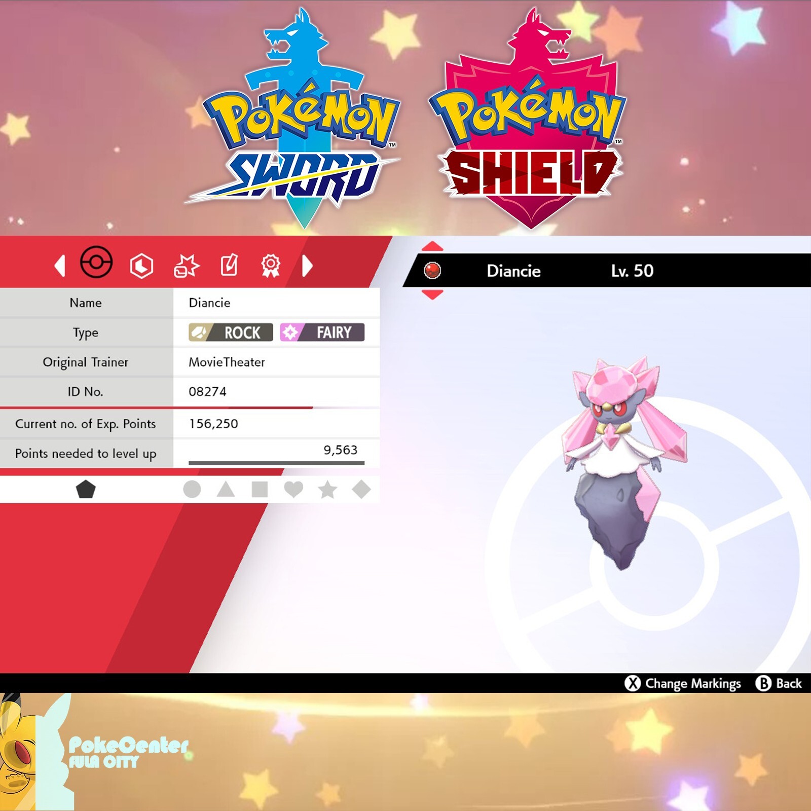 Diancie 🔷Event MovieTheater 🔷 Pokemon Sword & Shield 🔷 UNTOUCHED