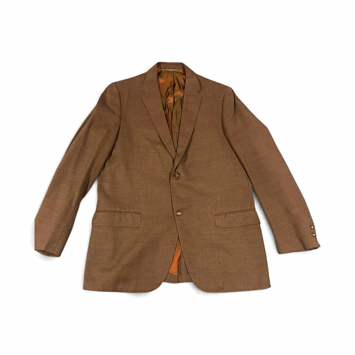 Vtg 60s Michaels-Stern Tweed Blazer Sport Coat Brown Union Made 42R RobertWilson