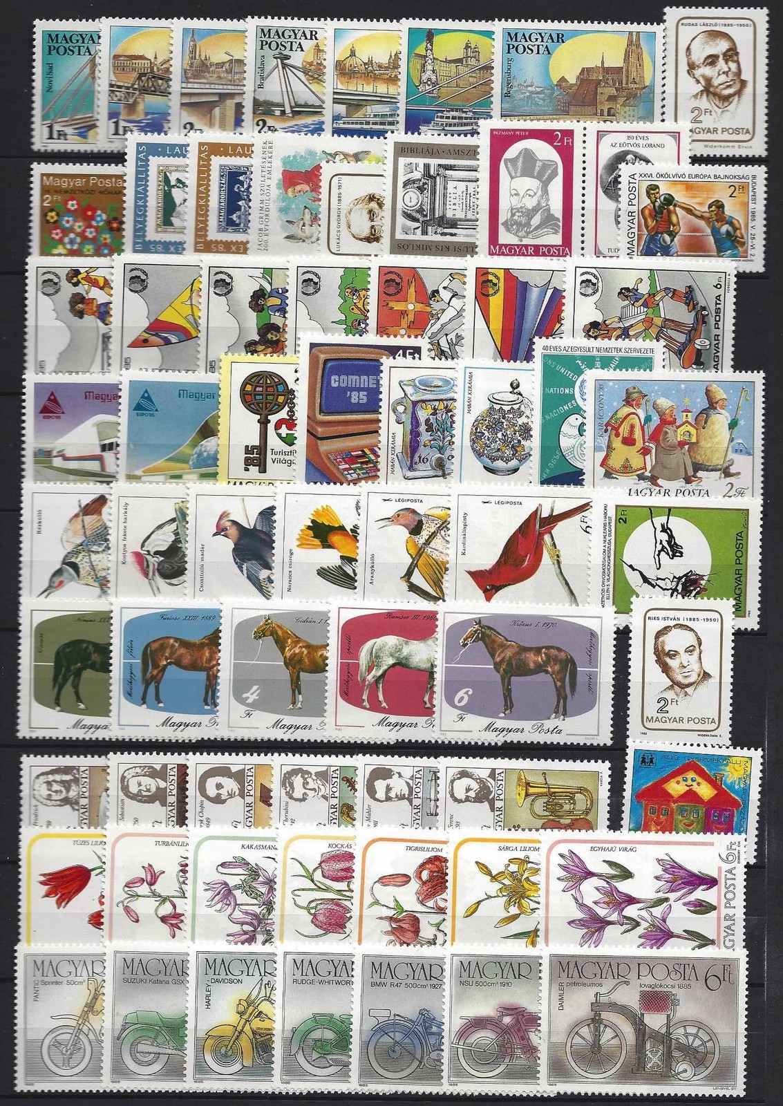 HUNGARY - 1985.Complete Year Set with Blocks MNH 86EUR