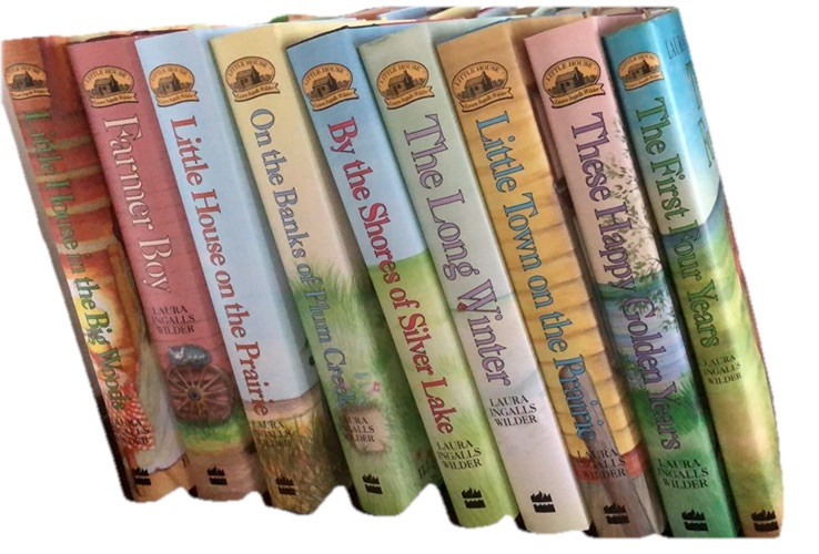 VTG Complete Set LITTLE HOUSE PRAIRIE 1-9 Laura Ingalls Hardcover Lot Dust Cover