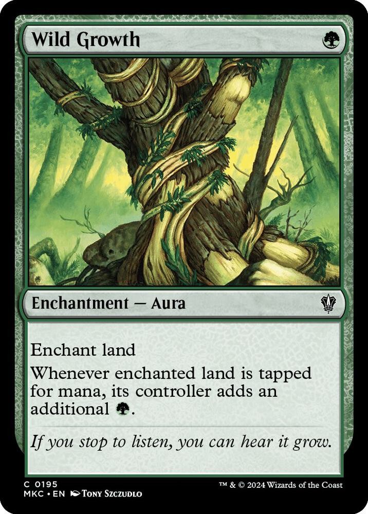 1x Wild Growth - Commander: Murders at Karlov Manor - NM  -  MTG