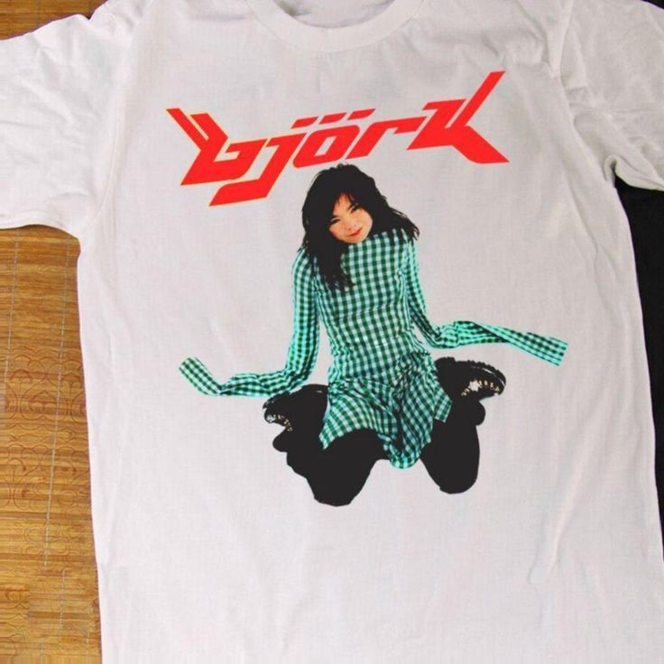 VTG Bjork violently happy white T-Shirt Music Full Size S to 5XL BL922