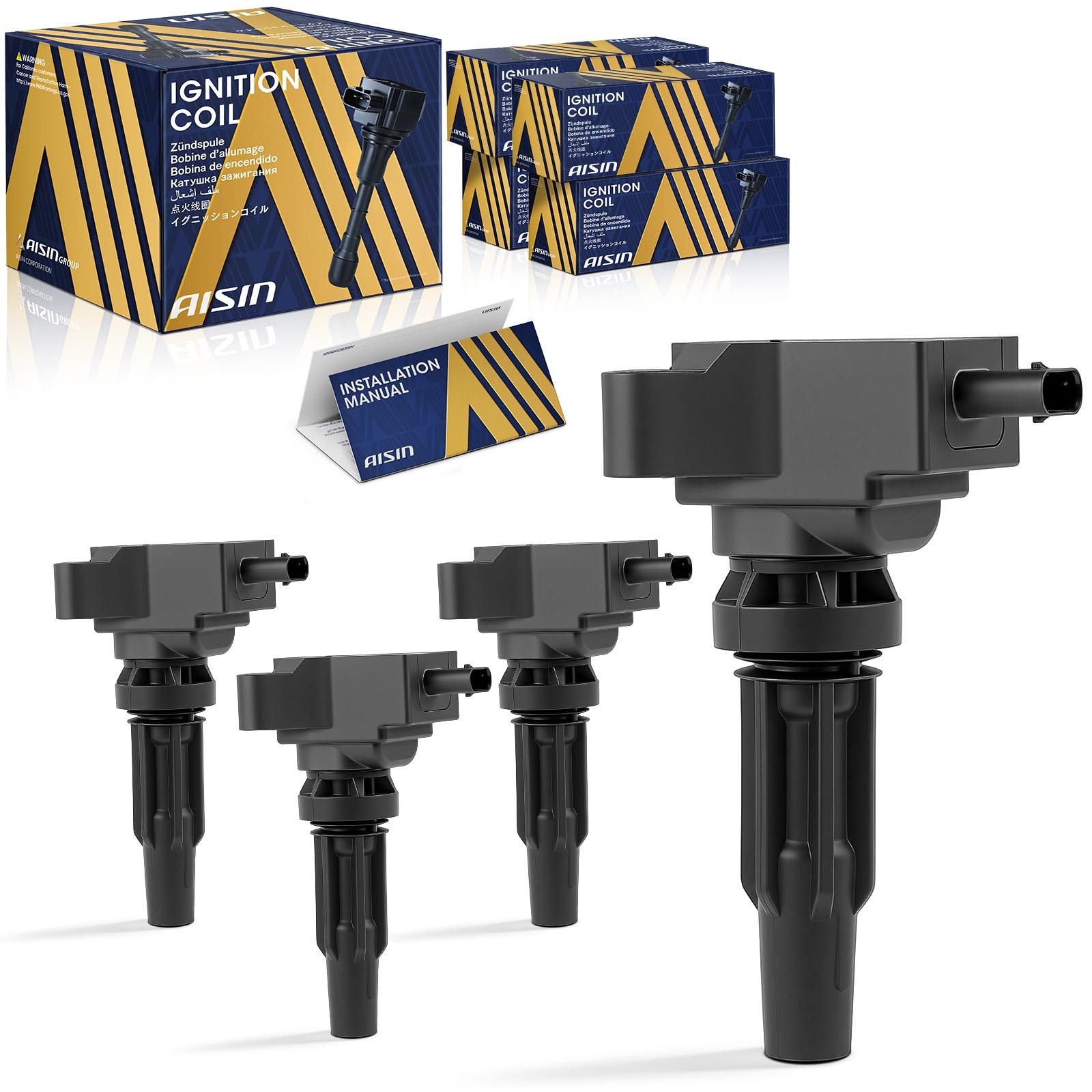 AISIN 4 Pack Ignition Coils for Ford Explorer Escape Edge Ranger L4 2.0L 2.3L AISIN 4 Pack Ignition Coils for Ford Explorer Escape Edge Ranger L4 2.0L 2.3L
