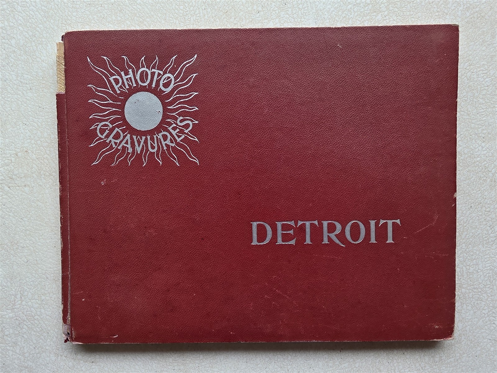 Detroit Michigan Antique 1894 Book Portfolio of Photographs, 24 Photogravures