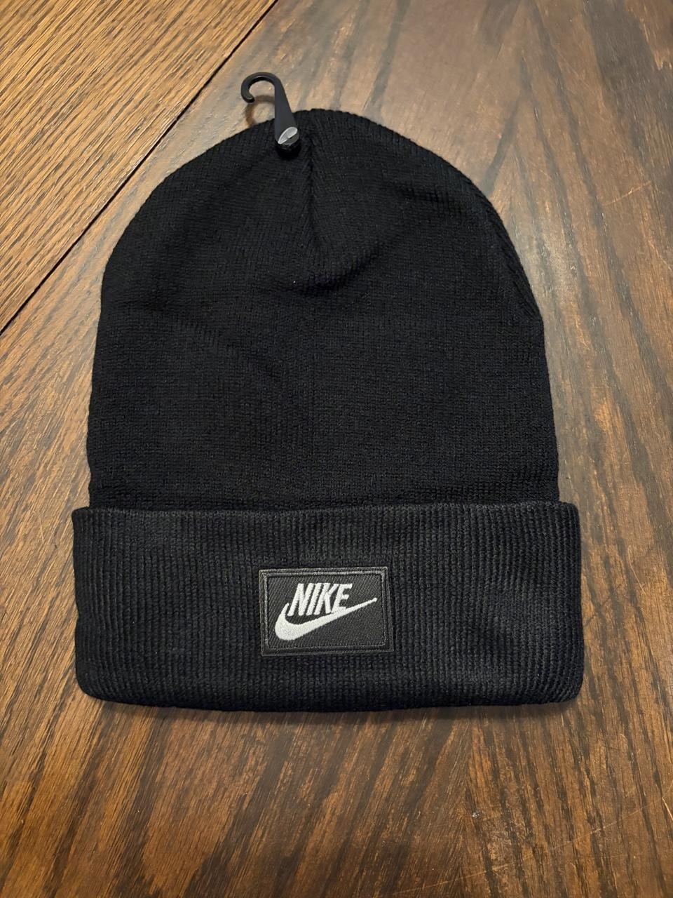Nike Black Futura Logo Cuffed Knit Beanie New Nike Black Futura Logo Cuffed Knit Beanie New
