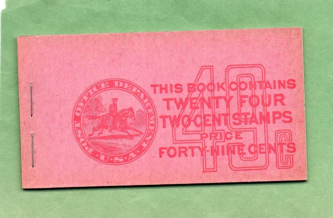 U.S. BOOKLET OF 24 SCOTT #BK81 1927 2ct GEORGE WASHINGTON MINT U.S. BOOKLET OF 24 SCOTT #BK81 1927 2ct GEORGE WASHINGTON MINT